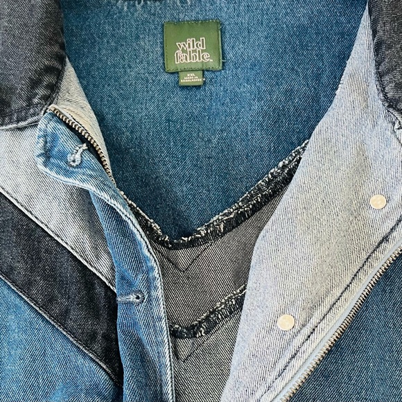 SOLD Wild Fable Denim Patchwork Jean Jacket - Picture 2 of 3